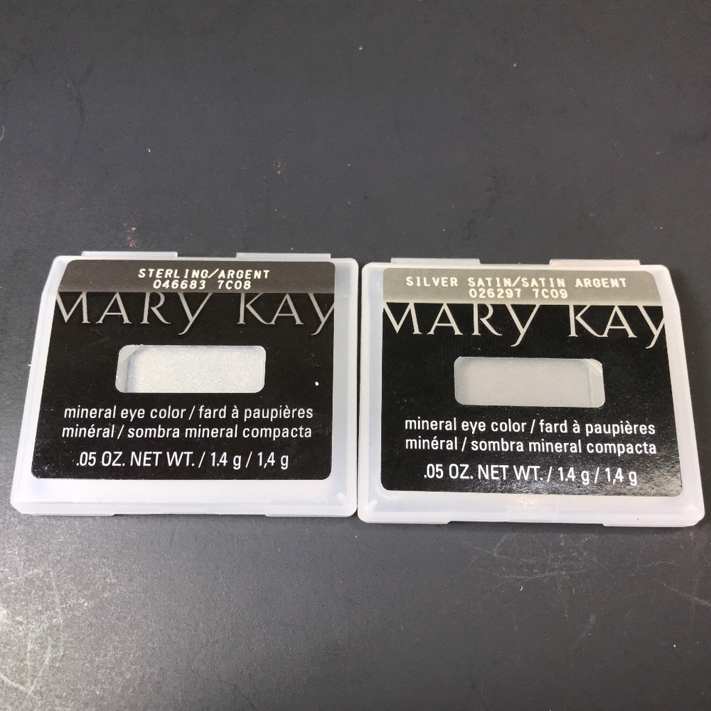2 - Mineral Eye Color -Silver Satin & Sterling